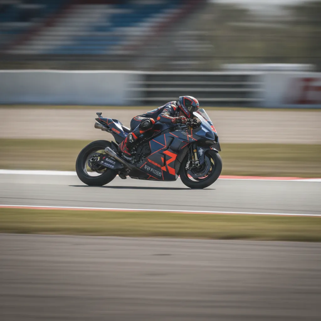 Substitute rider Cal Crutchlow leans his MotoGP bike through a fast corner at the Silverstone circuit.