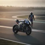 A red Ducati helmet and a black Aprilia helmet positioned back-to-back, representing the major rider swap.