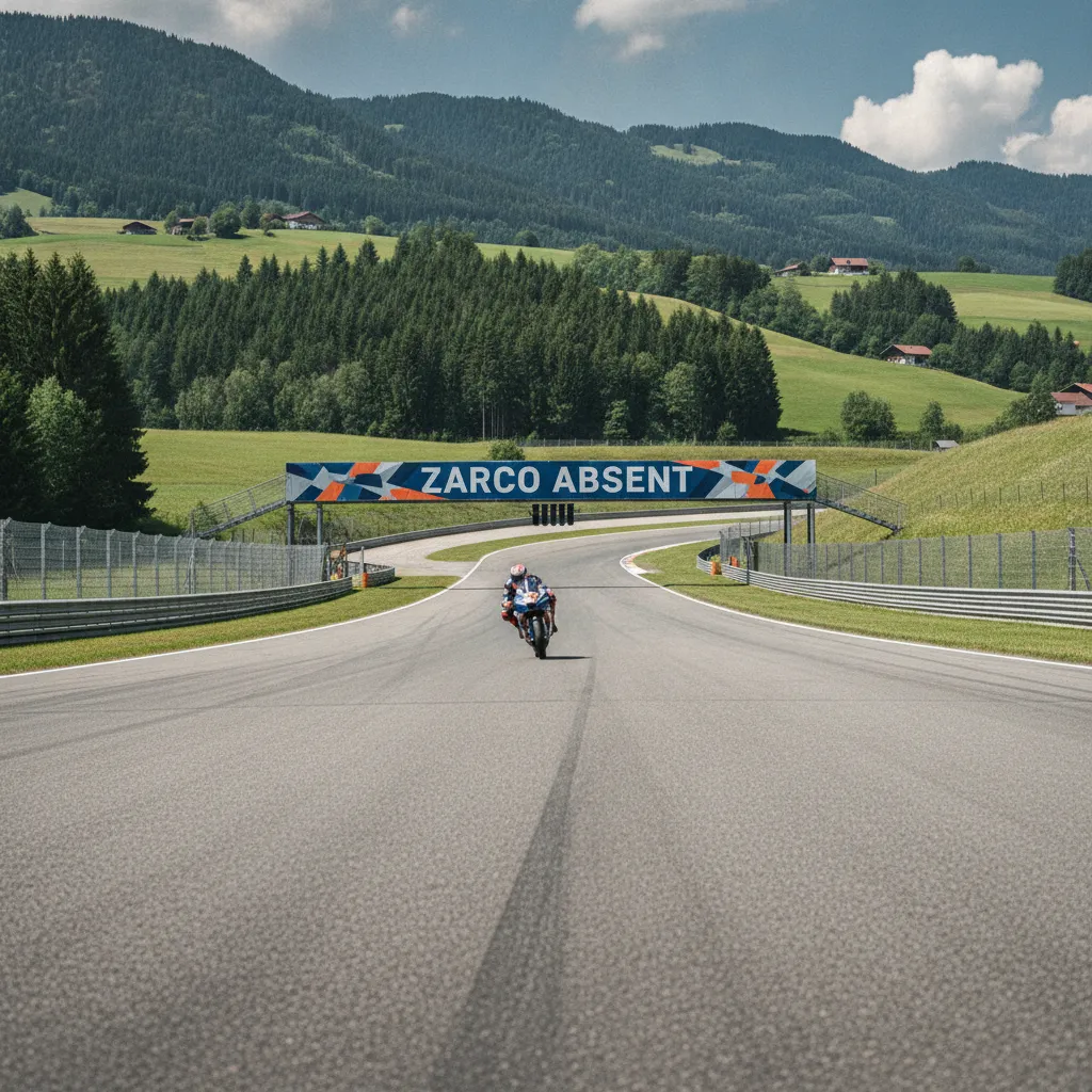 Johann Zarco riding his LCR Honda MotoGP bike at speed around a corner on a race track.