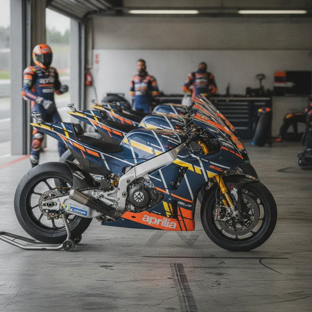 A MotoGP bike leans at an extreme angle through a corner during qualifying at the TT Circuit Assen.