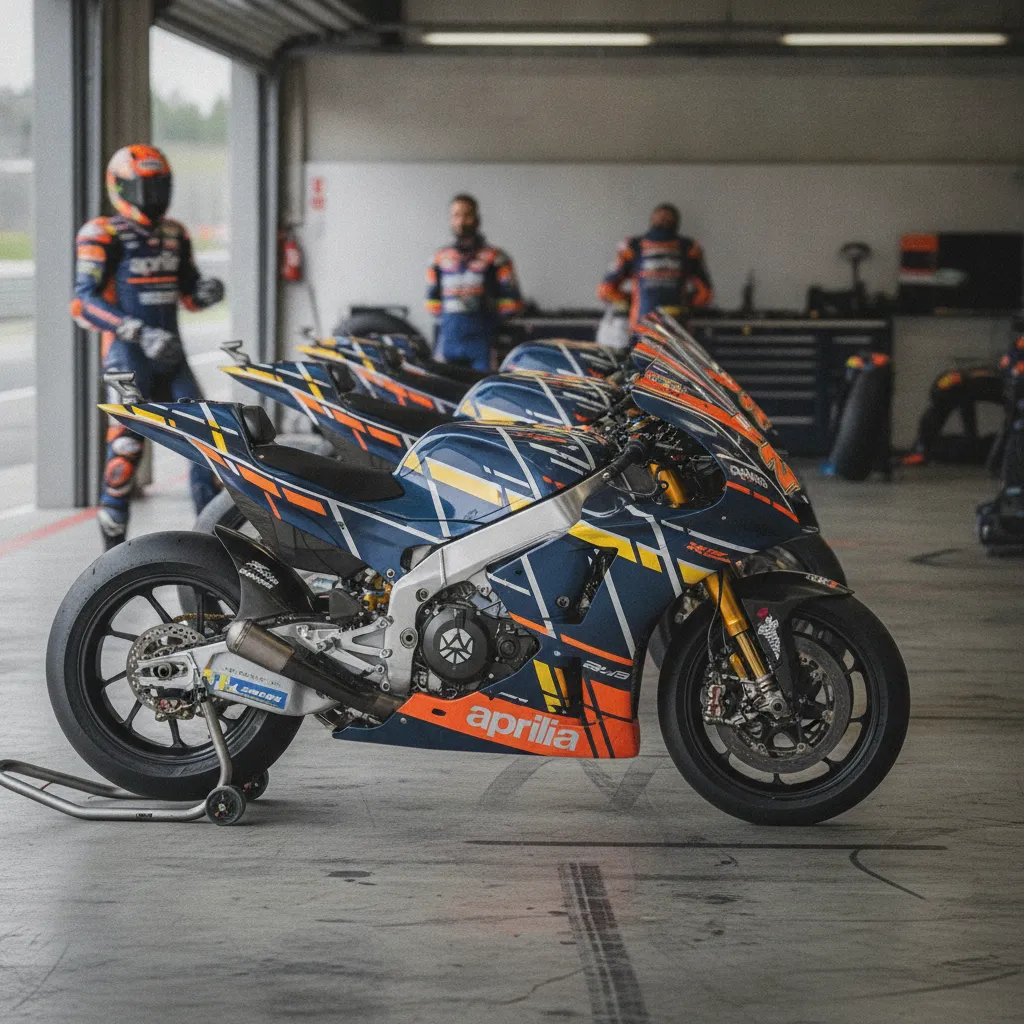 A MotoGP bike leans at an extreme angle through a corner during qualifying at the TT Circuit Assen.