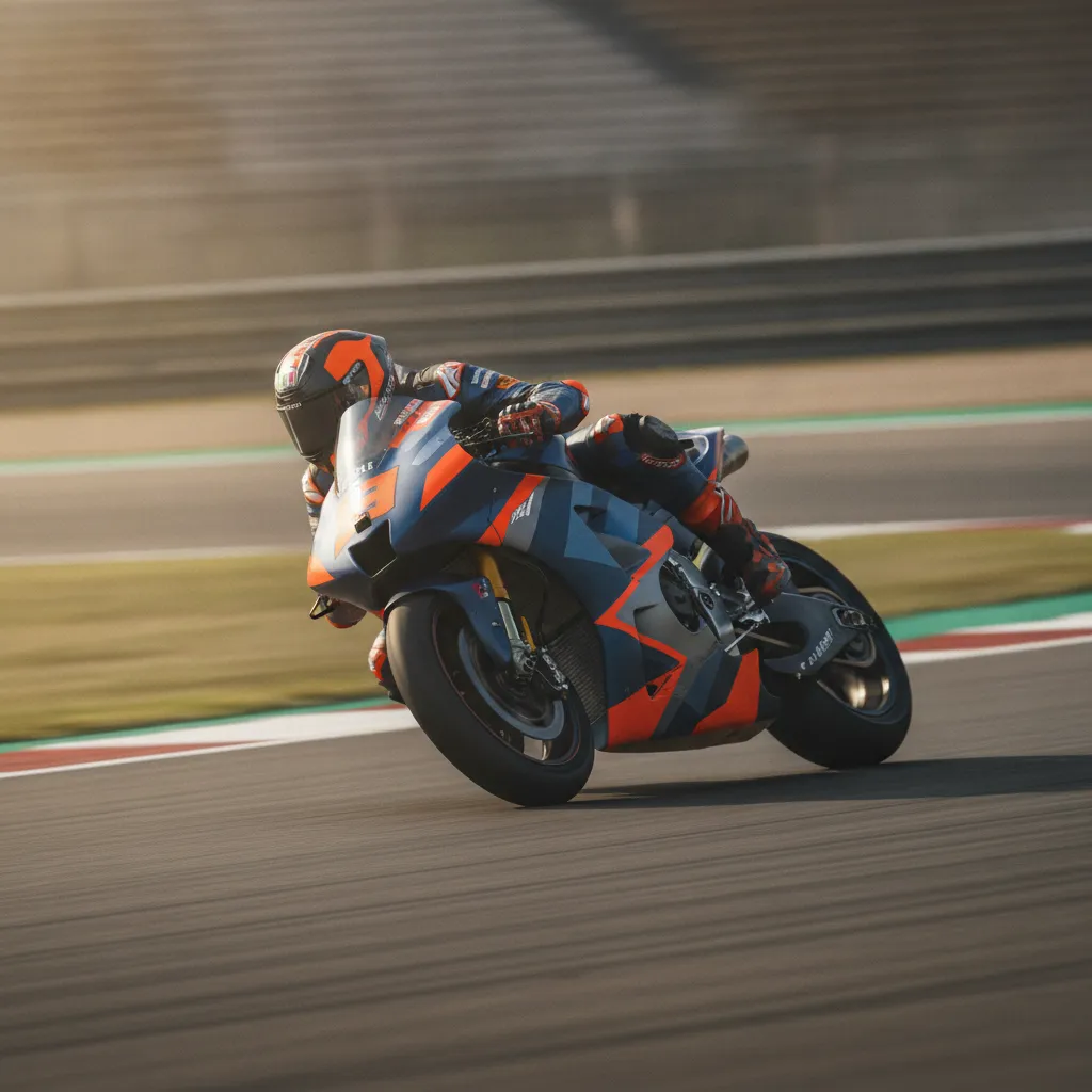 Pol Espargaró racing at speed during his previous tenure with the Tech3 team.